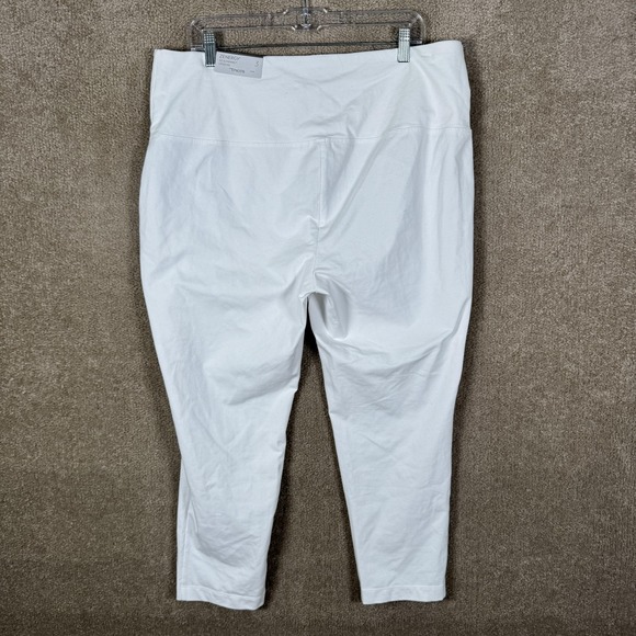 Chico's Zenergy So Slimming Leggings Womens 3 XL White Crop High Rise Pull On - Picture 7 of 15